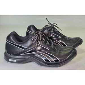 Reebok TrainTone Women's Sneakers Size 8 Black Leather Walking Running Shoes